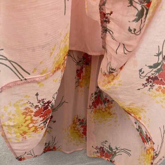 J Crew Mercantile Chiffon Maxi Dress Womens 00 Floral Summer Pink Sundress‎ - Picture 7 of 11